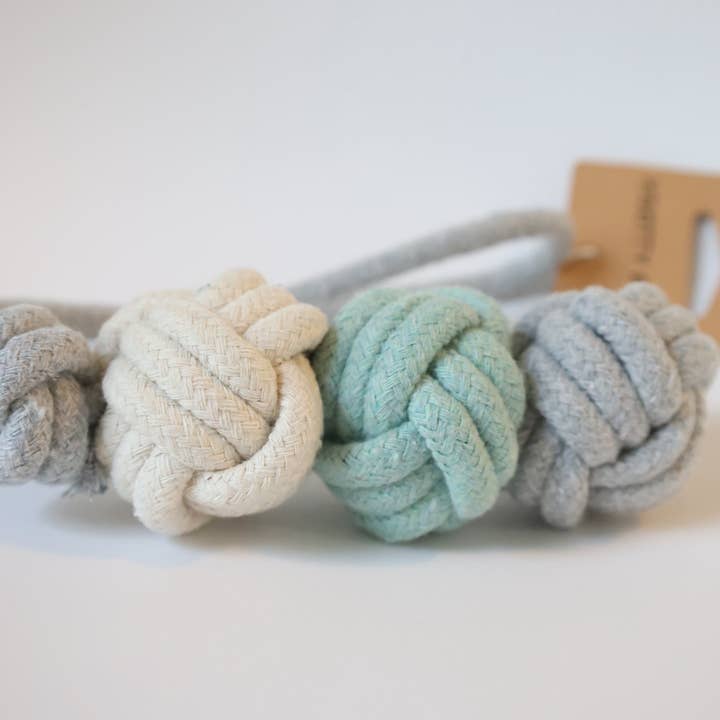 Knotty Pawz Handcraft Pets Toys - Wholesale Pet Rope Toy - Dog - Mint Ice Cream Dog Rope Ball Toy for Small Dogs