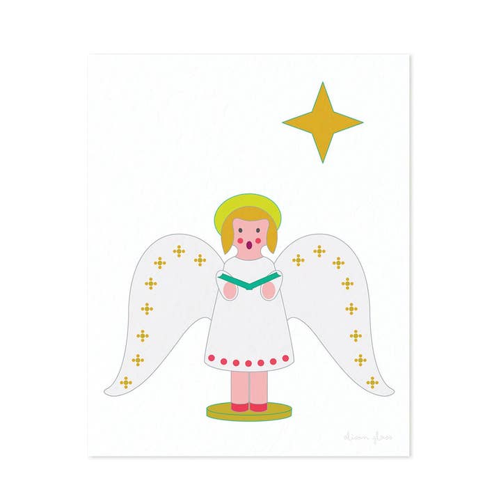 8 ”x 10 ”kör ängel konsttryck för wholesale av Alison Glass
