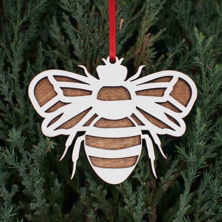 The Little Ornament Shop - Wholesale Ornament - Honey Bee Christmas Ornament