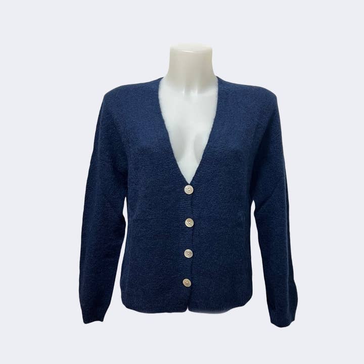 Suie Valentini srl - Wholesale Cardigan - Women's - Baby Alpaca Blend Knit Cardigan, art. 175110