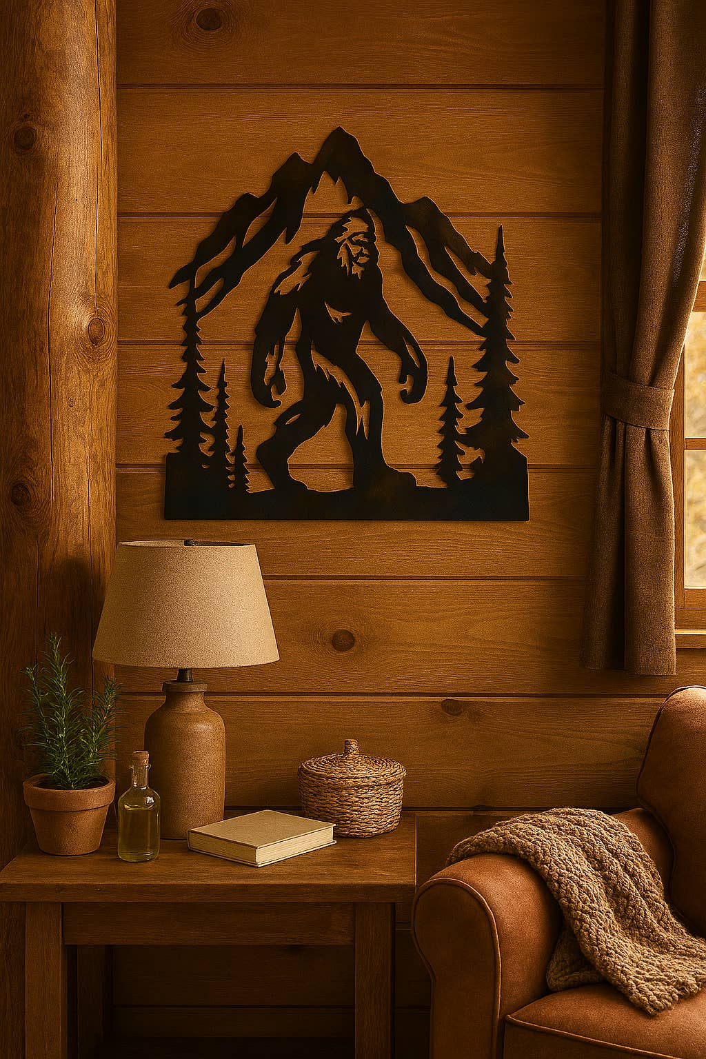 De Leon Collections - Wholesale Wall Accent - Bigfoot Mountain Metal Wall Art