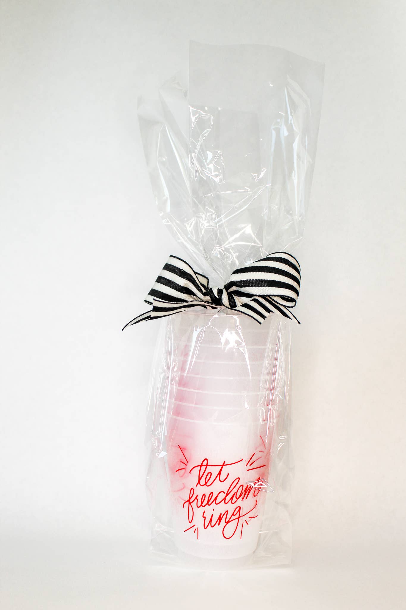 Birdie Mae Designs - Wholesale Disposable Cup - Let Freedom Ring | July 4 Frosted Acrylic 16 oz Cup Set of 83