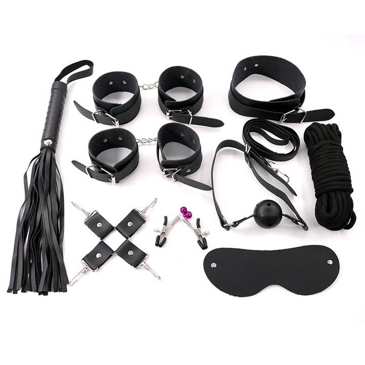 Tourtiwi - Wholesale Sex Toy - 10-piece plush leather sex toys set