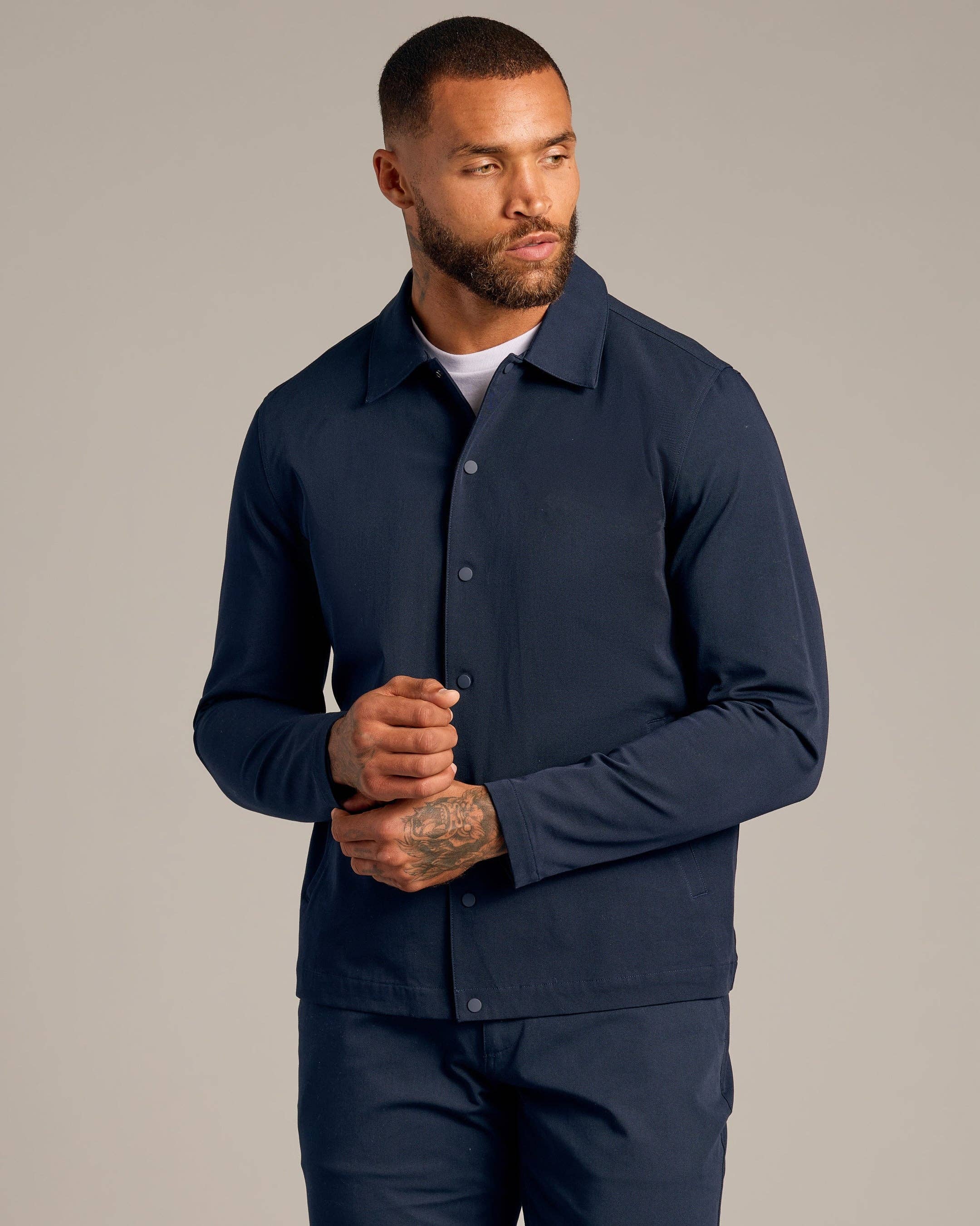 True Classic - Wholesale Jacket - Men's - Navy Coaches Jacket5