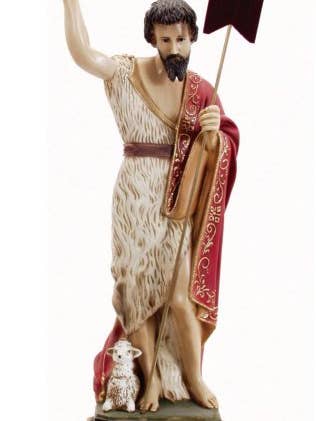 Statue of Saint John the Baptist cm. 65 resin for wholesale by Costa Articoli Religiosi