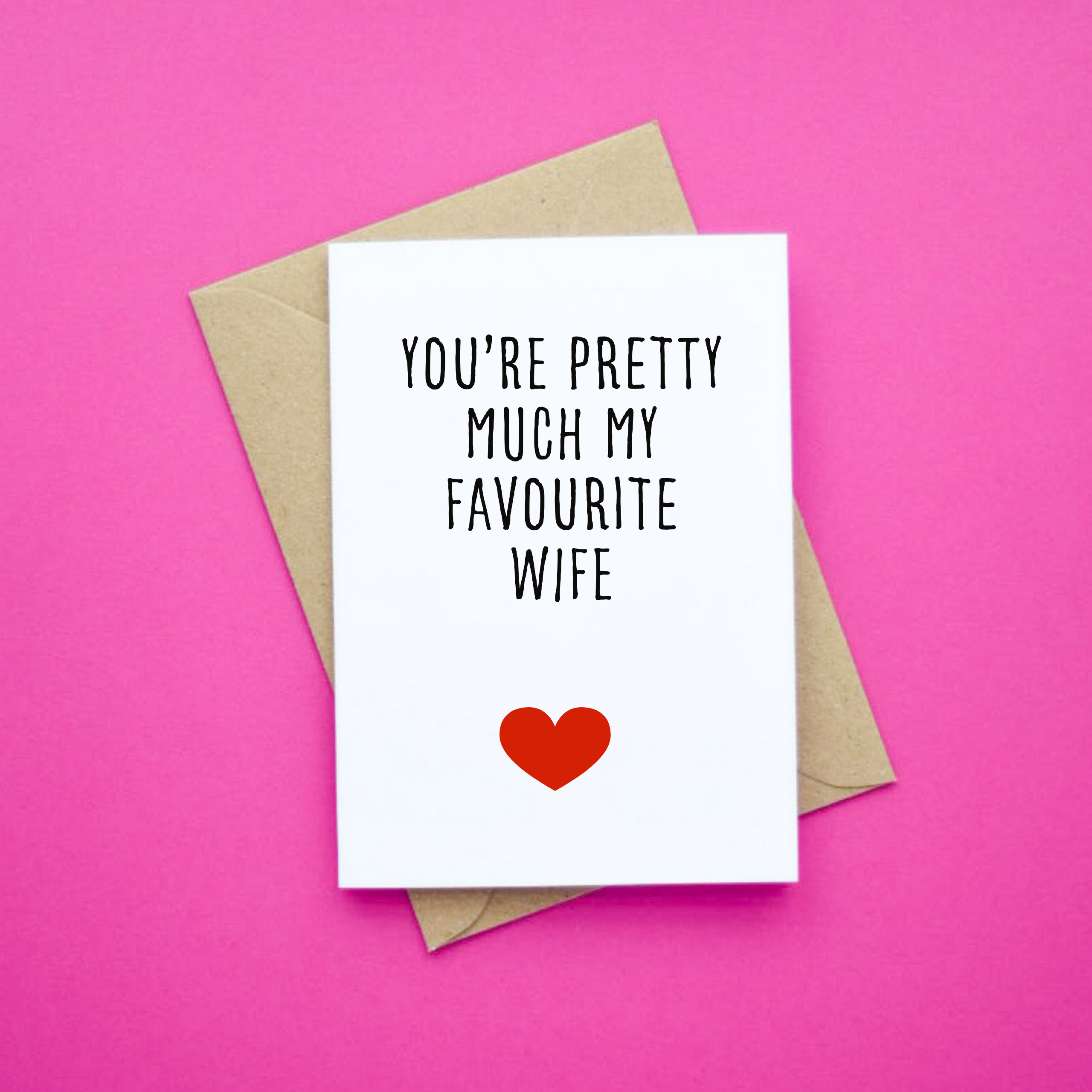 Wonky Cards - Wholesale Stationery/Notecard Set - You're Pretty Much my Favourite1