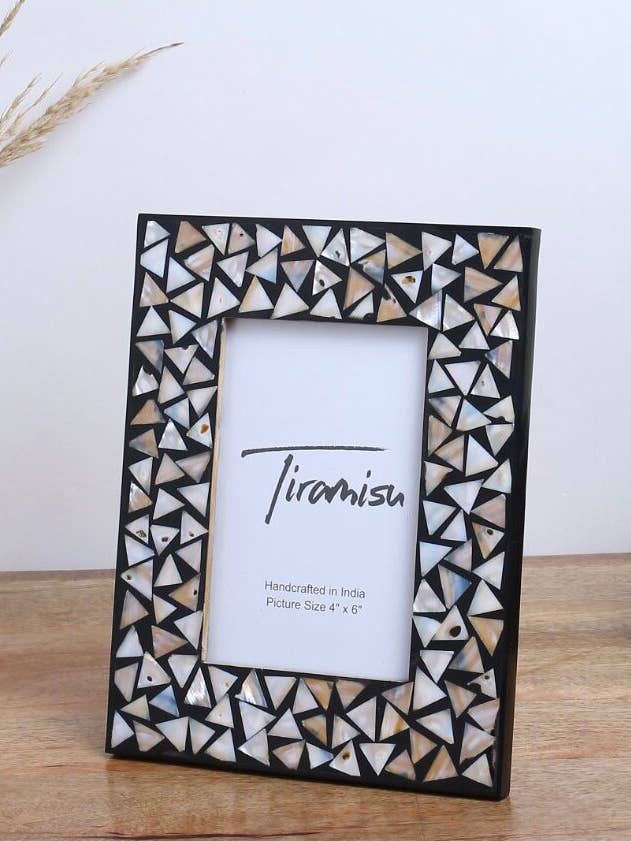 Mother-of-Pearl Picture Frame - Mosaic Pattern for wholesale by Tiramisu
