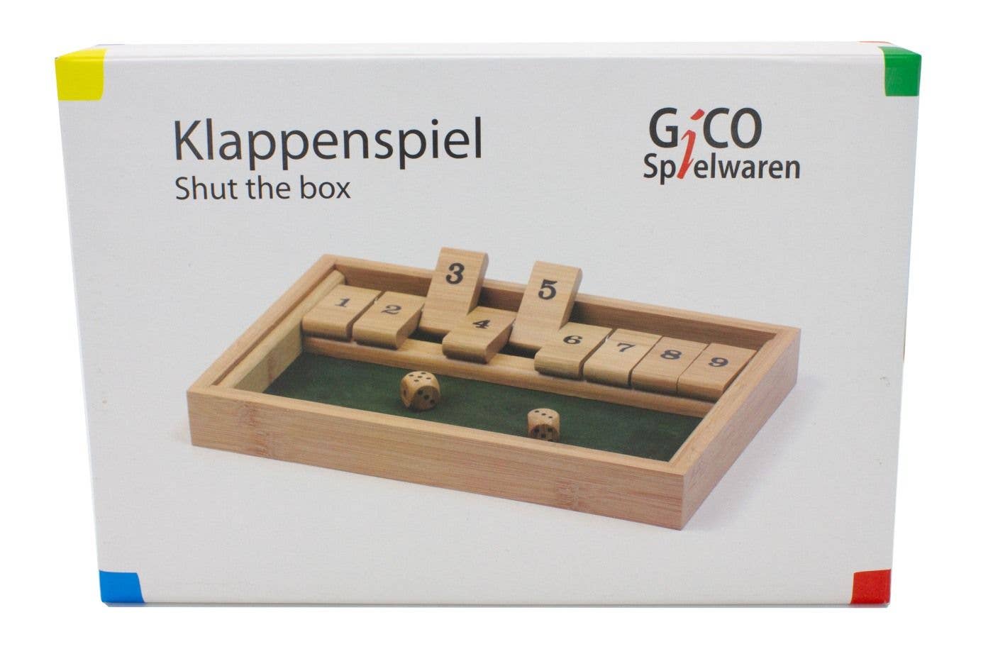 GICO Spielwaren – wholesale Board game – GICO Shut The Box Folding Game Wooden Board Game2