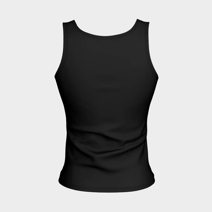 Solid Fitted Tank Top - Black for wholesale by SummerTies