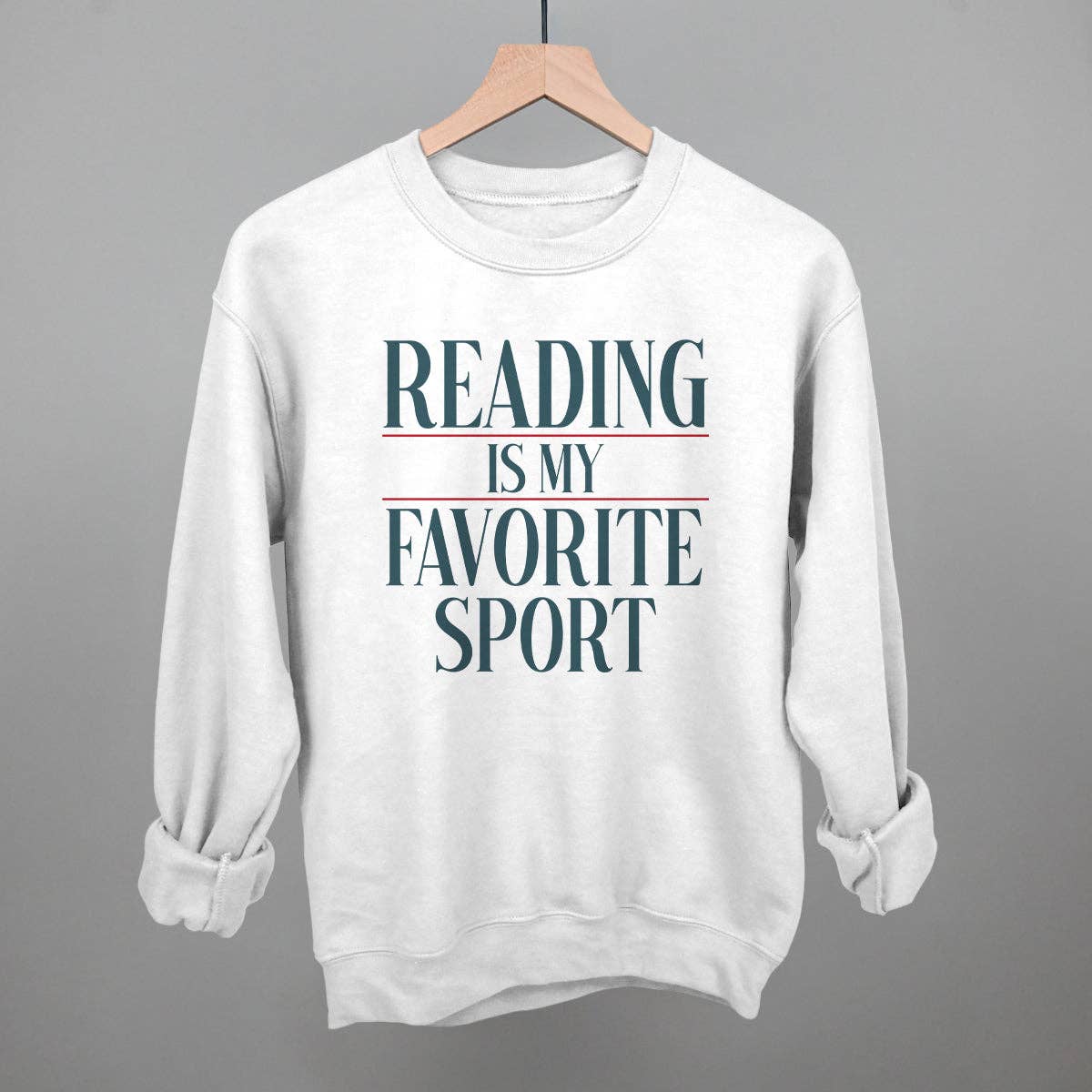 Ivy + Cloth - Wholesale Graphic Sweatshirt - Women's - Reading Is My Favorite Sport1