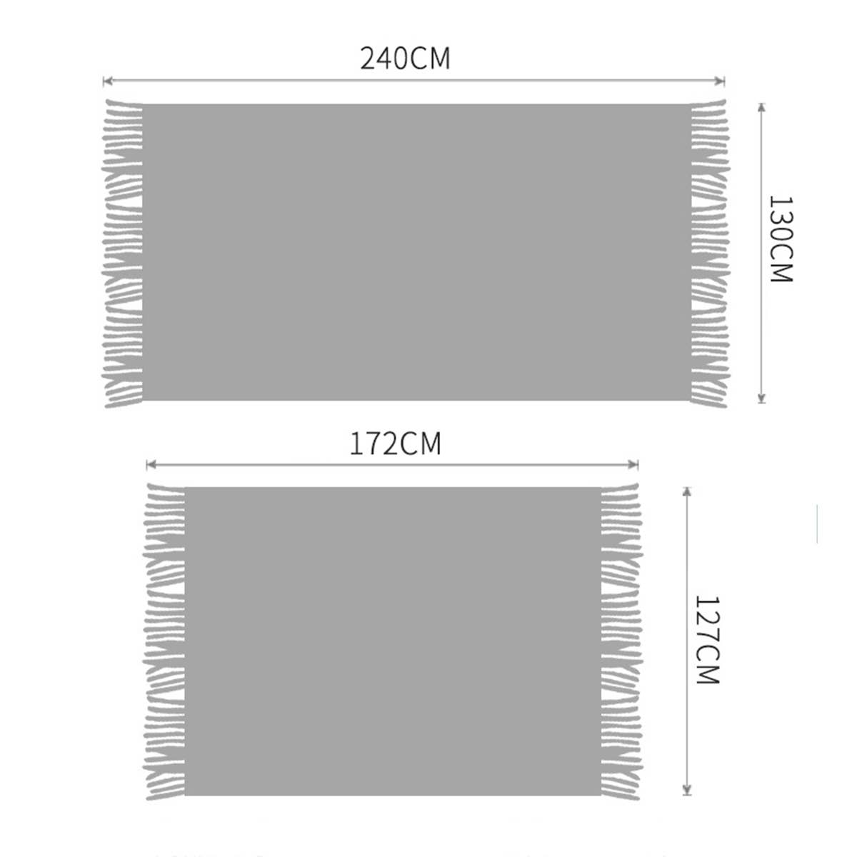 ACCITY - Wholesale Throw Blanket - LIGHTWEIGHT SOFT AND COMFORTABLE KNITTING BLANKET_CWMM02023
