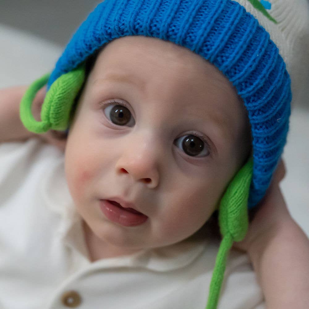 Ziggle Baby – wholesale Winter accessory set – kids – Dino Wooly Hat and Mittens1