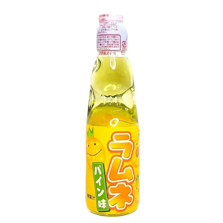 Global Bite Co - Wholesale Soda/Carbonated Drink - Hata Ramune Pineapple 200ml (Japan)