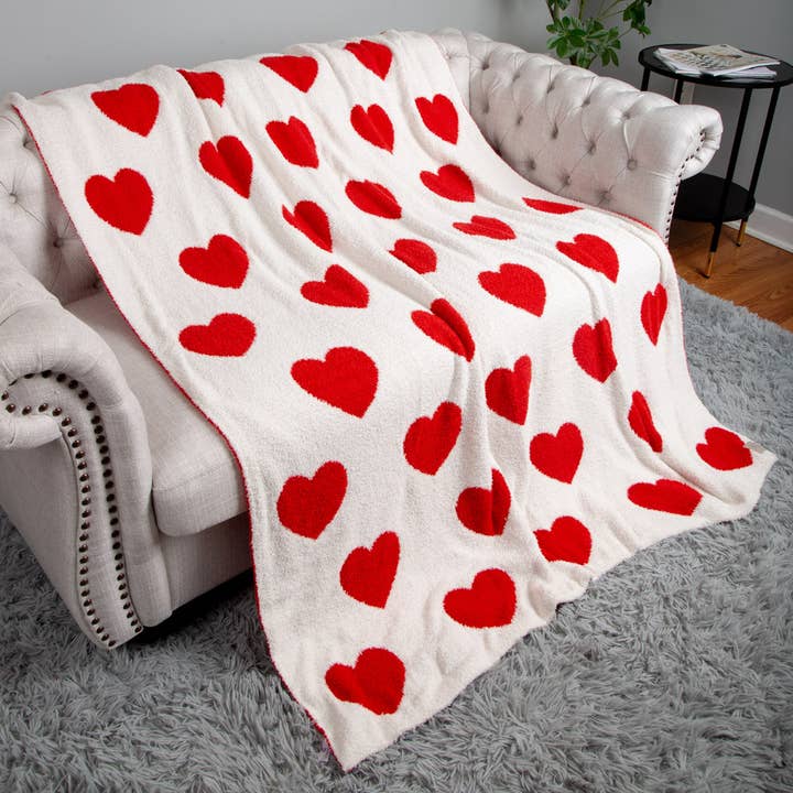 MANTA PADRÃO DE CORAÇÕES, JCL 6081 por atacado de JOIA ACCESSORIES