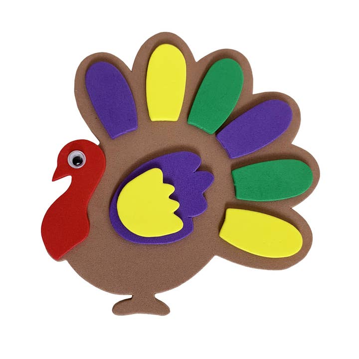 KINREX - Wholesale DIY Craft Kit - Wonderful Thanksgiving Turkey Craft - Thanksgiving Decorations Kit3