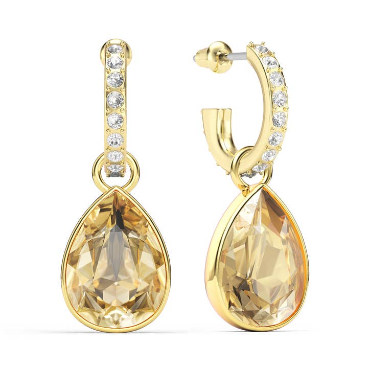 Dichiarazione Teardrop Crystal Golden Shadow Crystal|S-2016-GGSH per la vendita all'ingrosso da parte di My Jewellery Story