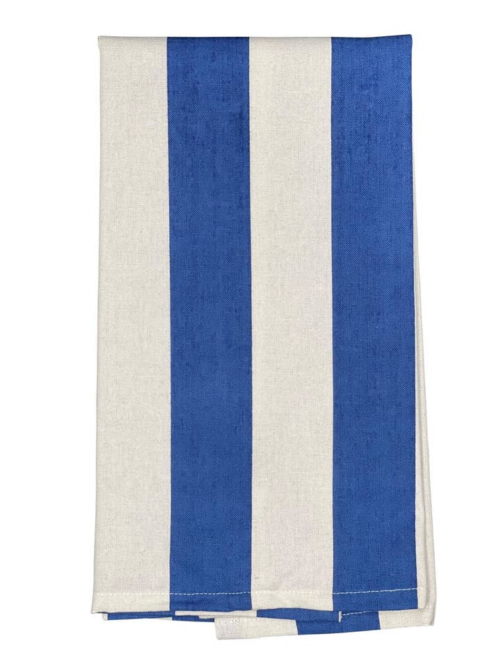 tea towel wide stripes blue for wholesale by Danishville