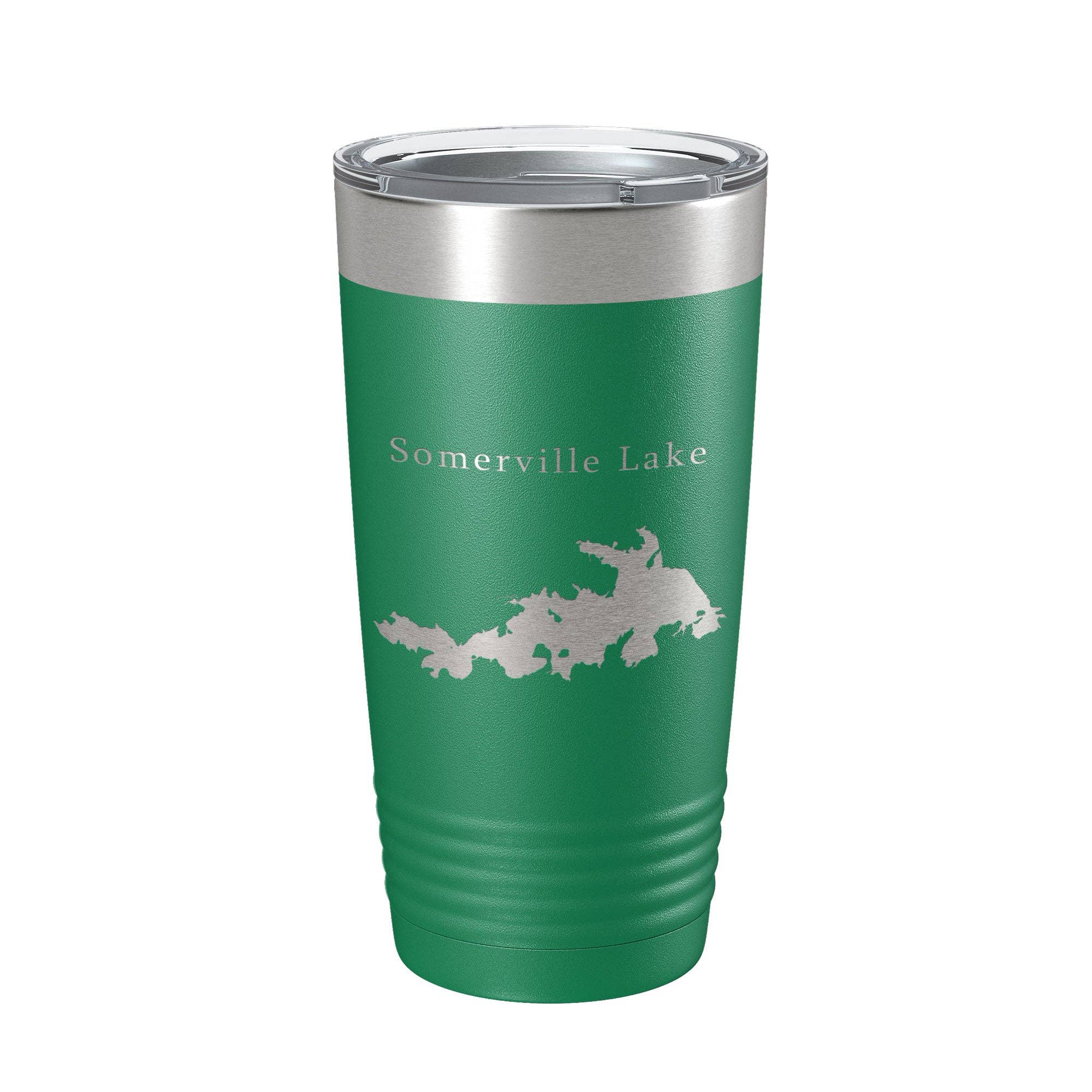 CarveBright - Wholesale Insulated Mug/Tumbler - Somerville Lake Map Tumbler Travel Mug Insulated Laser Engraved Coffee Cup Texas 20 oz12