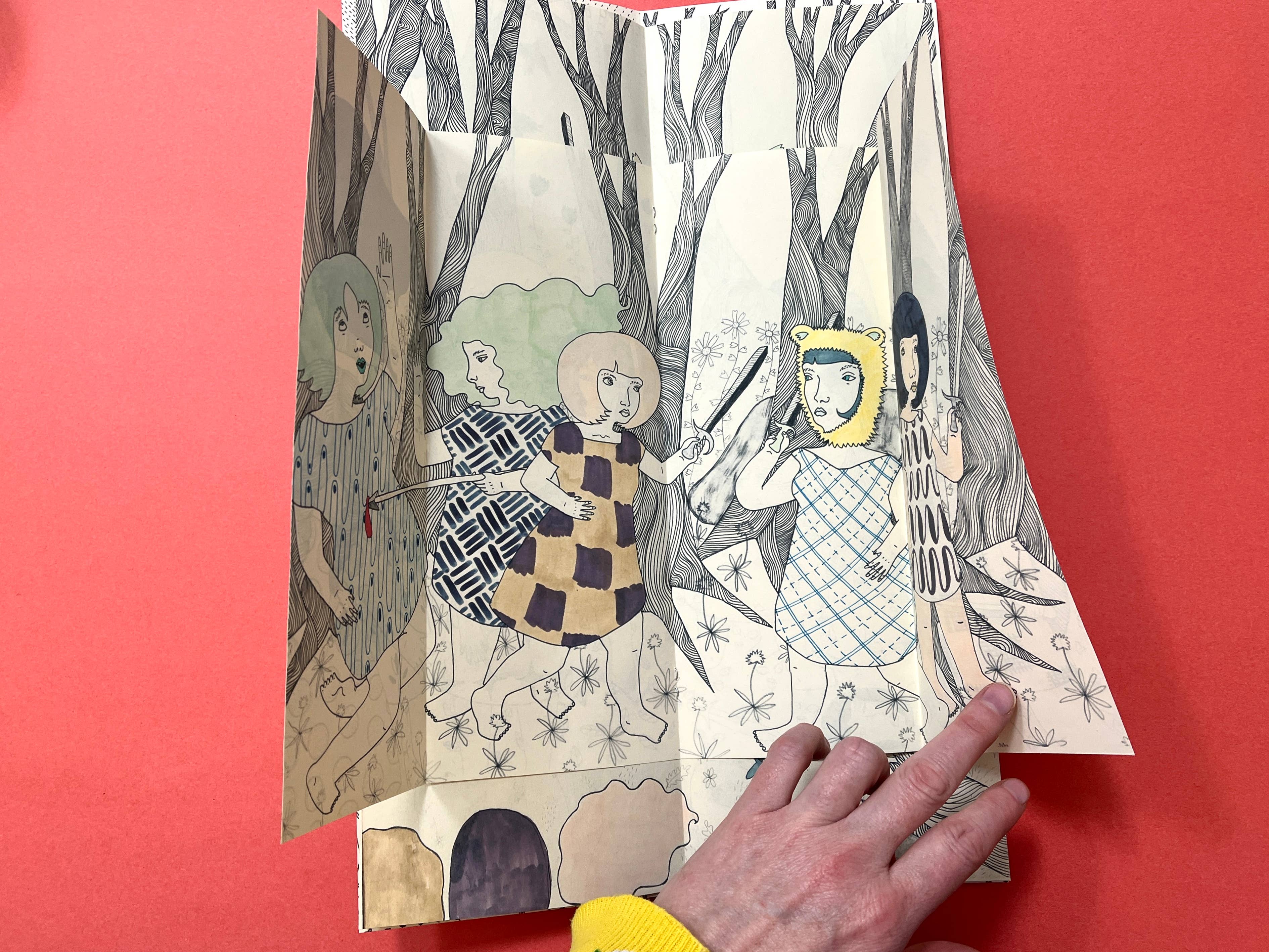 Erika Rier - Wholesale Arts & Entertainment Book - In the Middle - Art Zine2