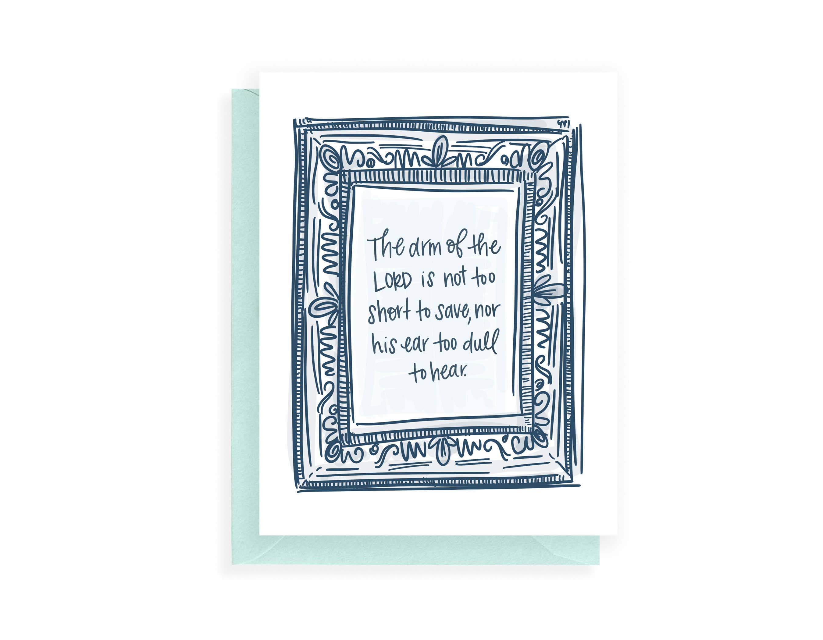Instead of Ashes - Wholesale Encouragement Card - The Arm Of The Lord is Not Too Short to Save... Card0