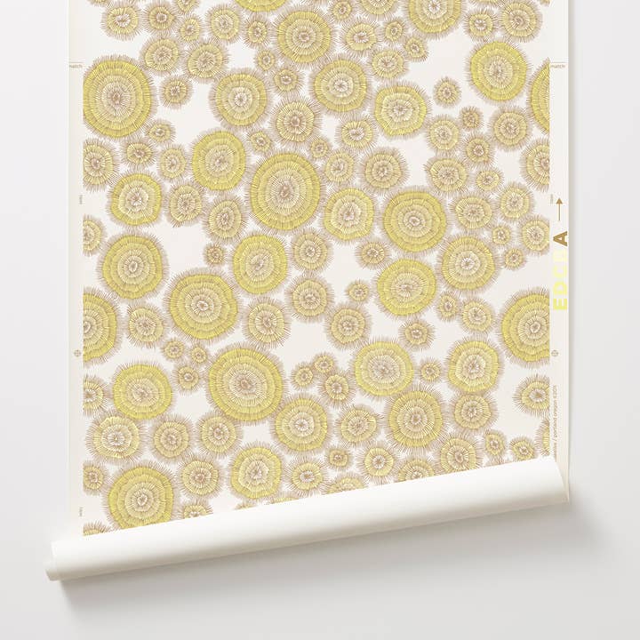 Burst Five-Color Hand Screen-Printed Wallpaper for wholesale by Makelike