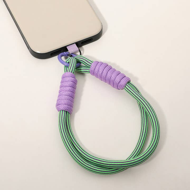 Sensibling Corp. - Wholesale Keychain - Women's - Candy Color Double Loop Phone Wrist Strap / Keychain