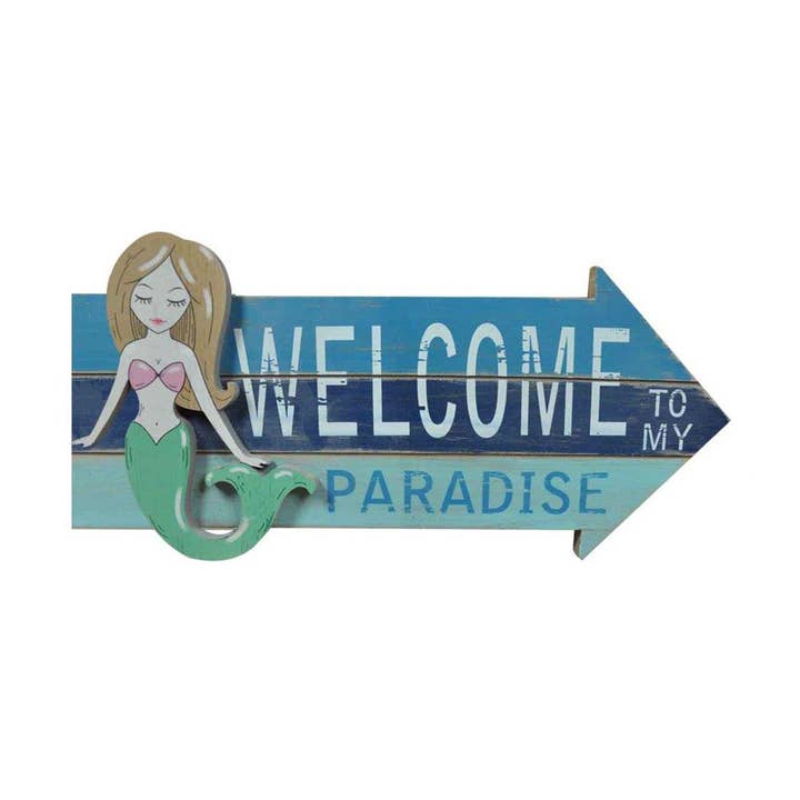 Welcome To My Paradise Plaque 16.5" pour la vente par Beachcombers