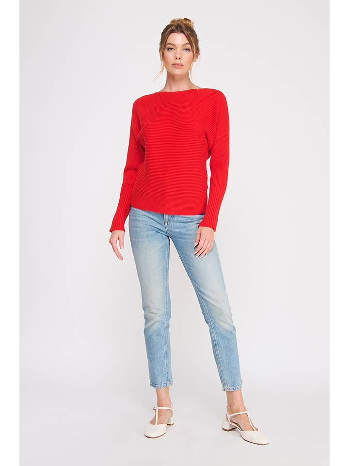 Allie Rose - Wholesale Knit Sweater - Women's - Soft Ribbed Fine Gauge Pullover Dolman11