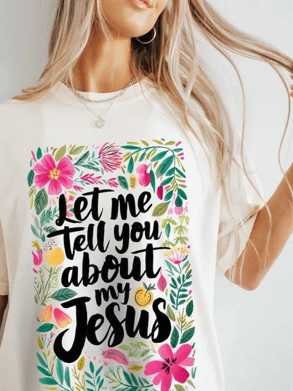 Déjame contarte sobre mi camiseta de colores de Jesús. para venta al por mayor de Home Scape Plus
