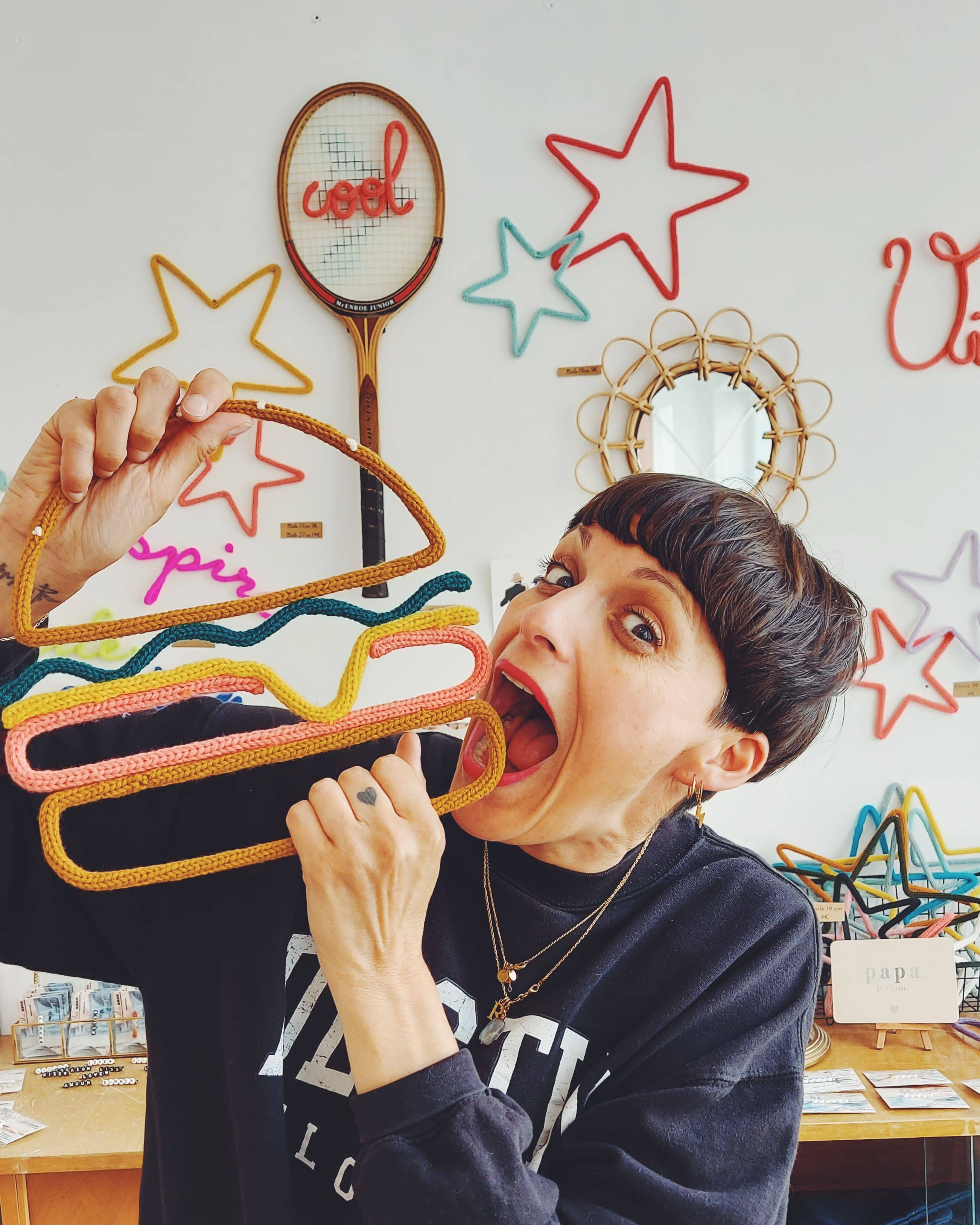 Charlie&June - Wholesale Wall Accent - Knitted Wall Decoration The Burger0