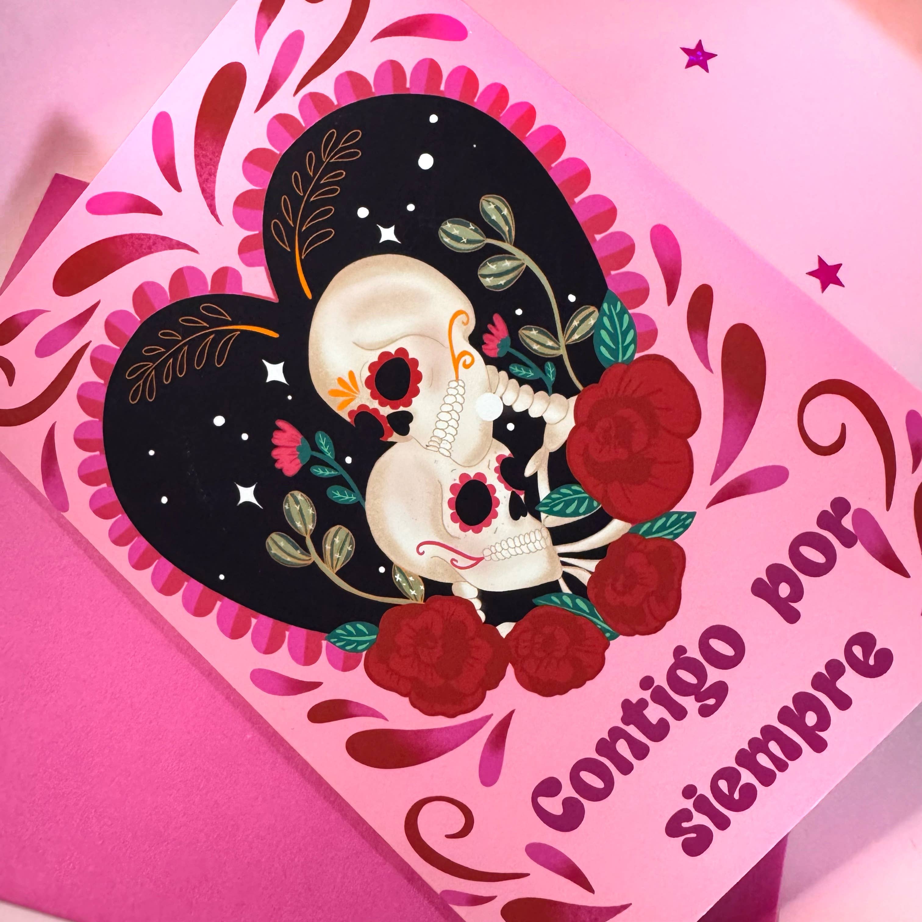 Jessartlet Illustrations - Wholesale Love Card - Contigo por Siempre1