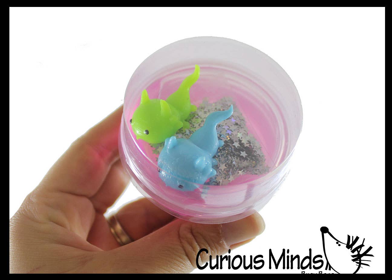 Curious Minds Toys - Wholesale Putty/Slime - Kids - 1 Axolotl and Putty - Putty with 2 Axolotl Figures - Squishy3