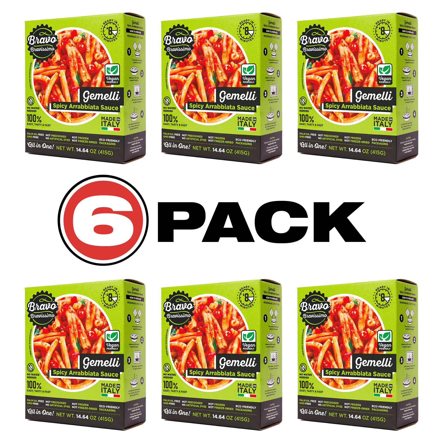 Bravo Bravissimo - Wholesale Pasta Sauce - Gemelli Spicy Arrabbiata Sauce (pack of 6)1