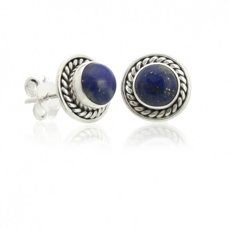 UniArt - Vente Clous d'oreille - Mini Boucles d'oreilles Sunna, Pierres Précieuses et Argent Sterling12