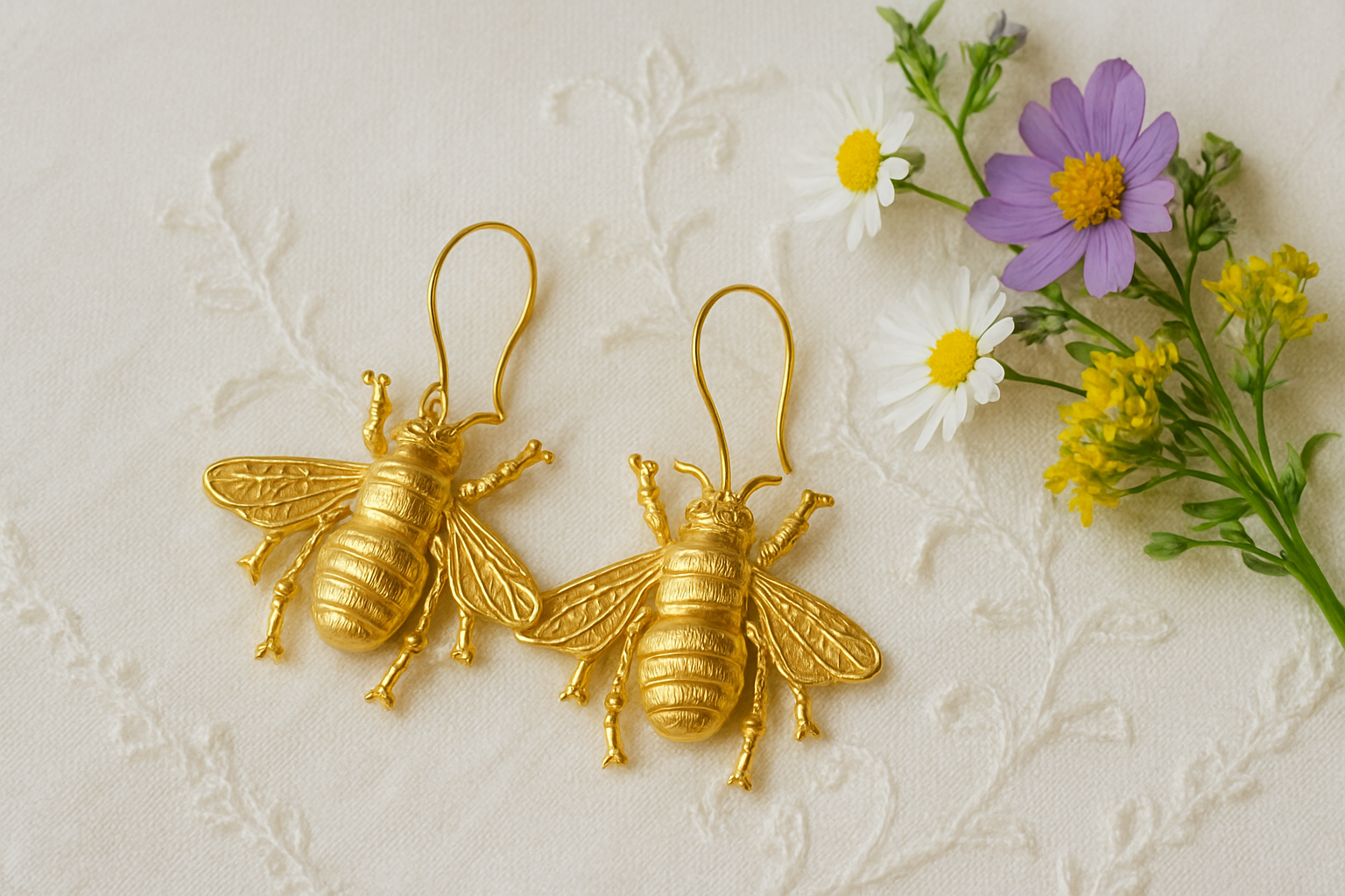 Wild & Free – Brincos de argola por atacado – Brincos de abelha1