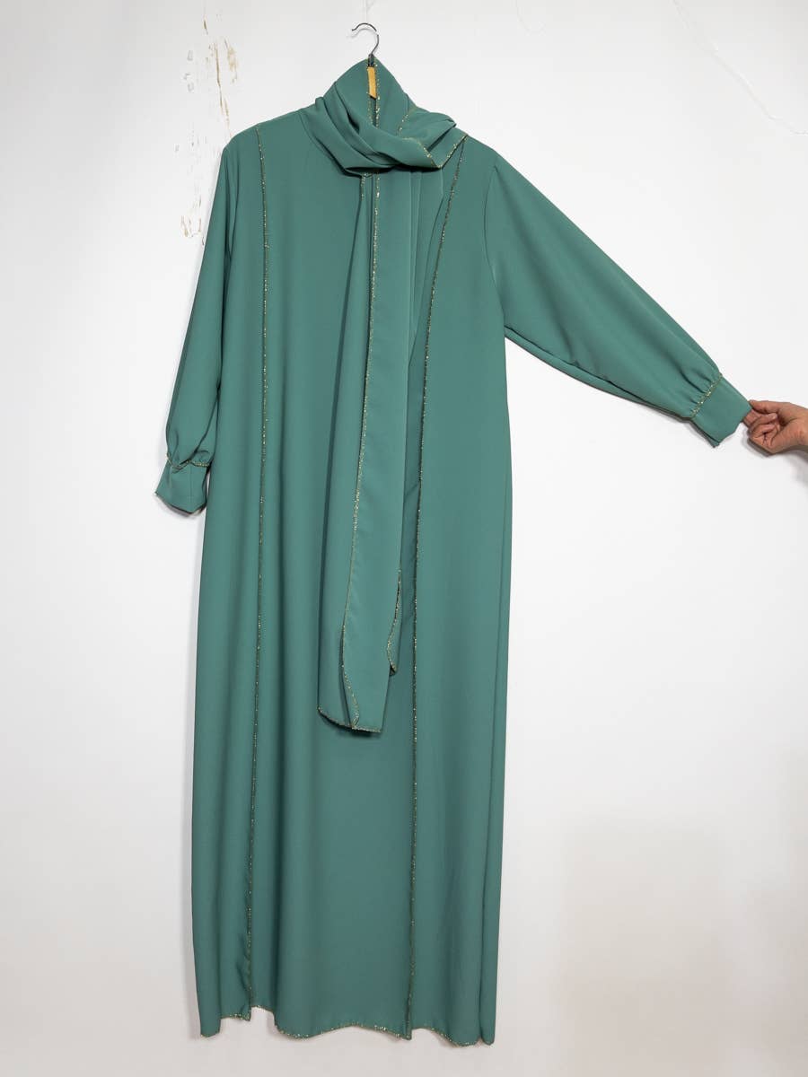 IDEAL OUTFIT - Wholesale Kaftan - Women's - Medina silk abaya ref:2369pk9
