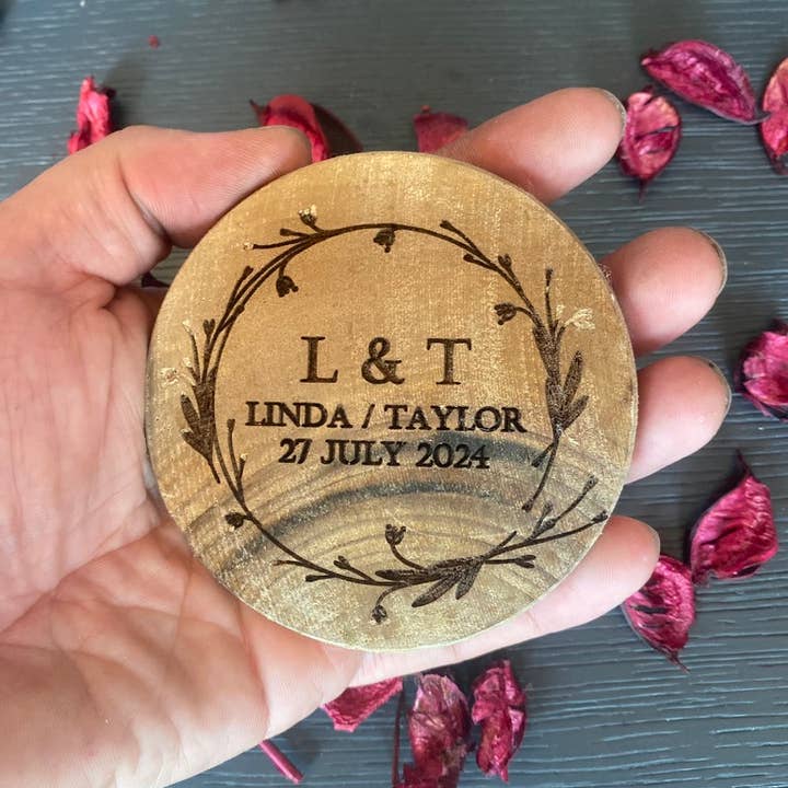 WoodCraftHaven - Vente Sous-verre - Sous-verres en bois fabriqués à la main : des cadeaux de mariage pour votre magasin23