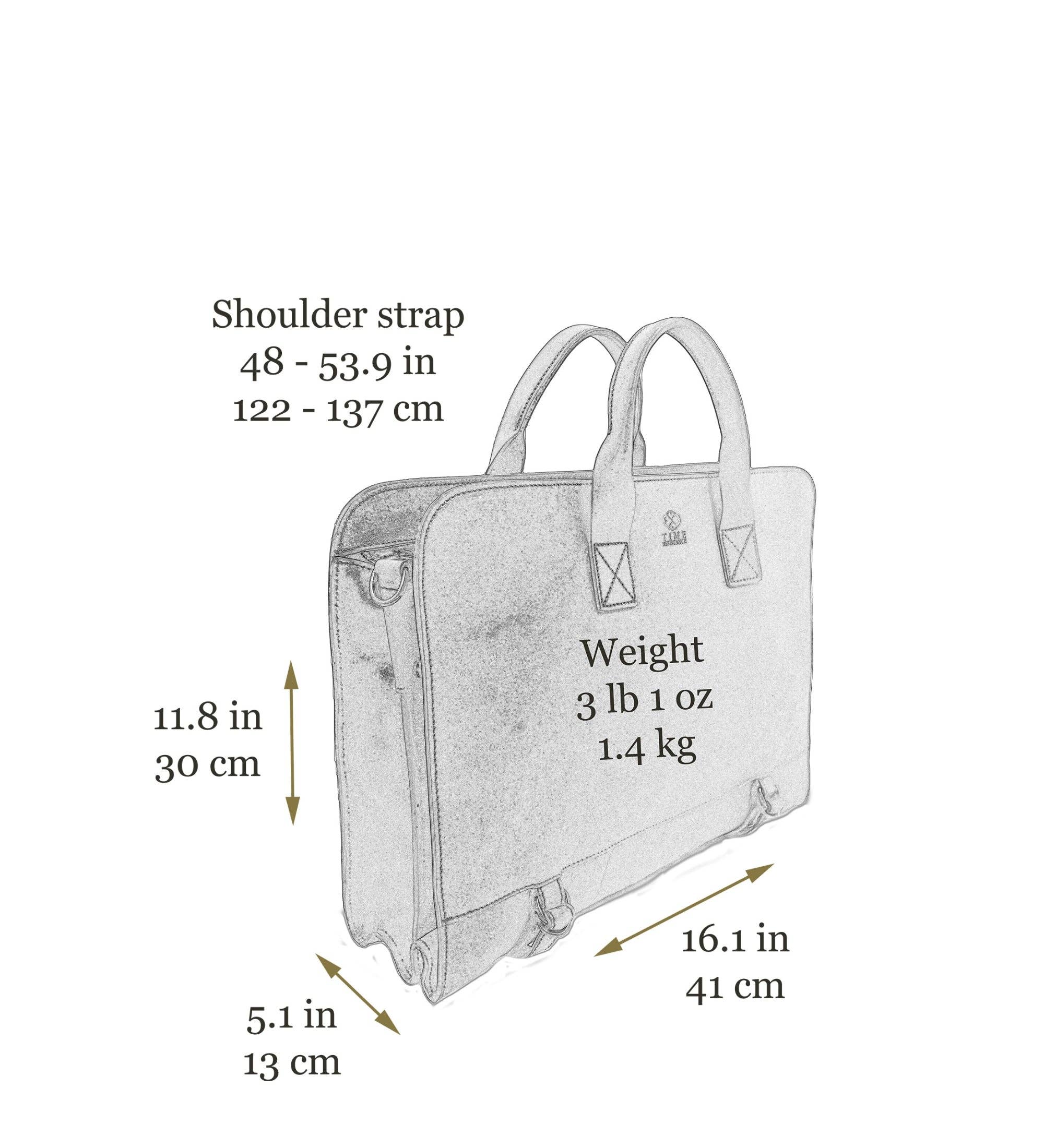 Time Resistance - Vente Porte-document – unisexe - Mallette en cuir - La Mer des Sargasses10