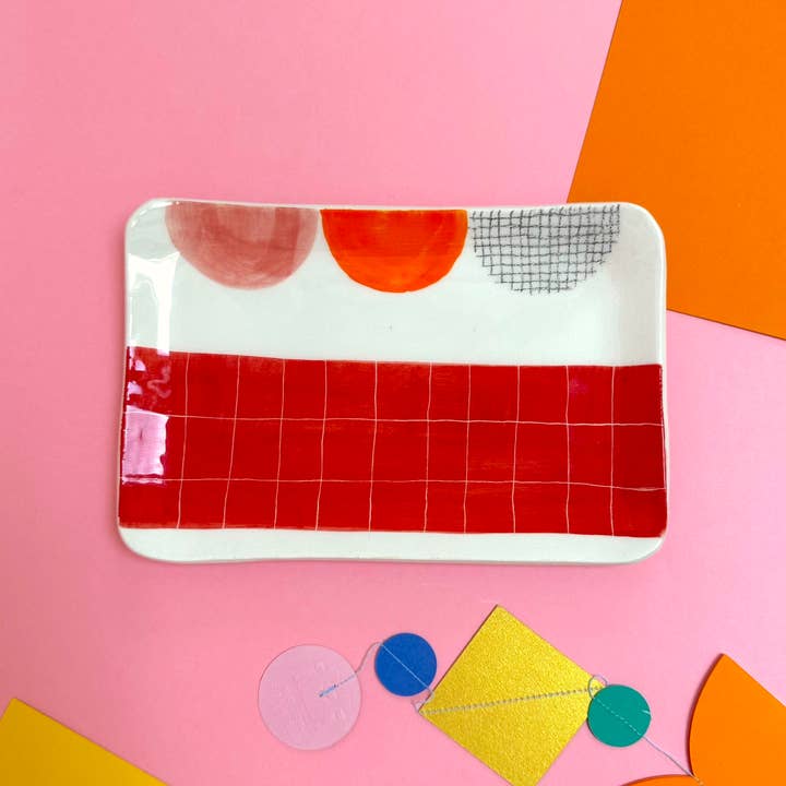 Odeon Studio - Wholesale Decorative Tray - Ceramic tray handmade in Italy