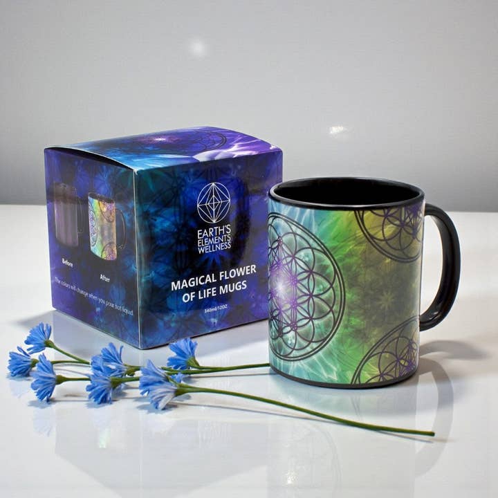 Mug - Flower of Life for wholesale by Earths Elements Wholesale