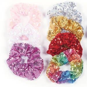 Dasha Designs - Wholesale Scrunchie - Women's - 2307 Sequin Scrunchies (Set of 4)