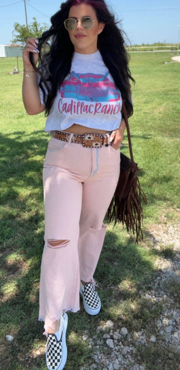 Sugar & Velvet Collective Wholesale - Vendita all'ingrosso Maglietta stampata - Donna - CADILLAC RANCH0