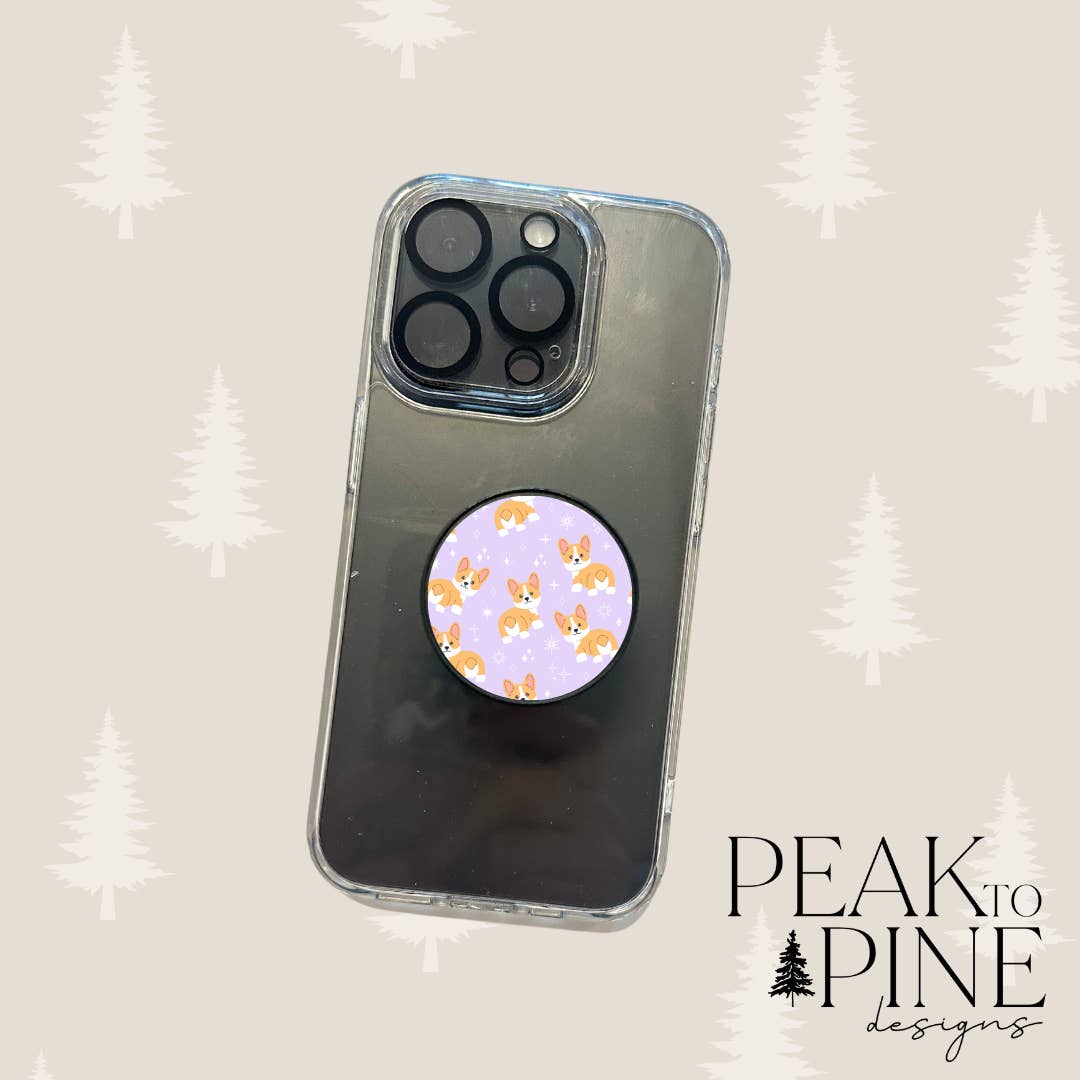 Peak To Pine Designs - Wholesale Phone Grip - Corgi - Phone Grip