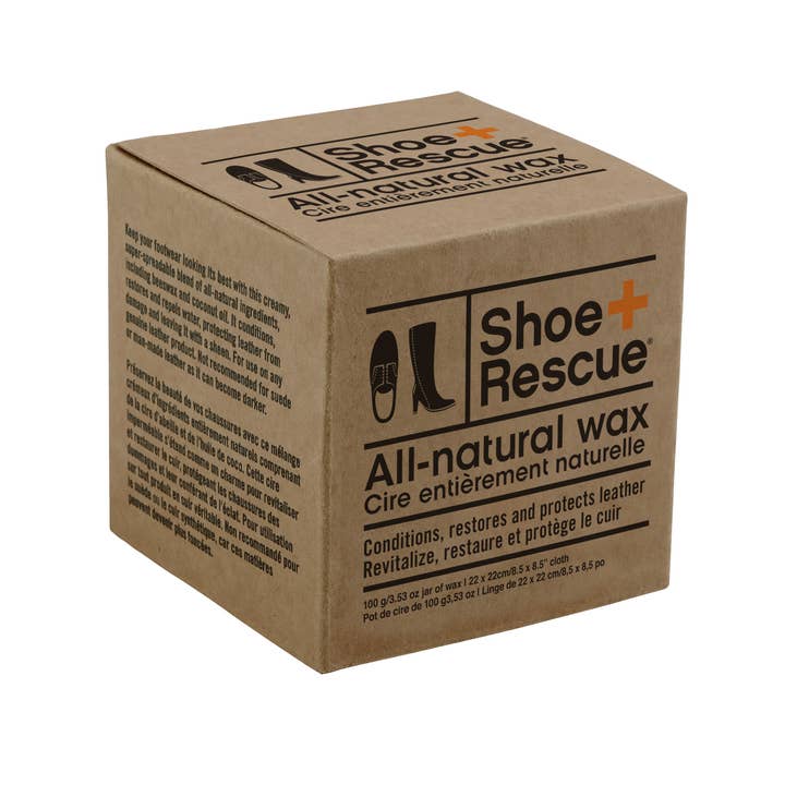 Natural Shoe Care by BootRescue - Wholesale Shoe Polish - ShoeRescue All-Natural Boot & Shoe Wax with Cloth2