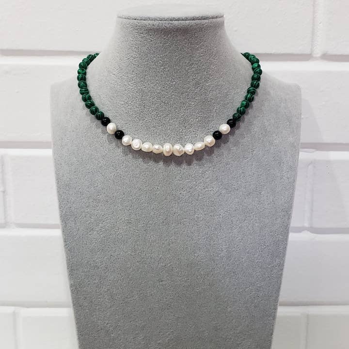 Malakit Halsband - N1 för wholesale av The Bijoux Collective