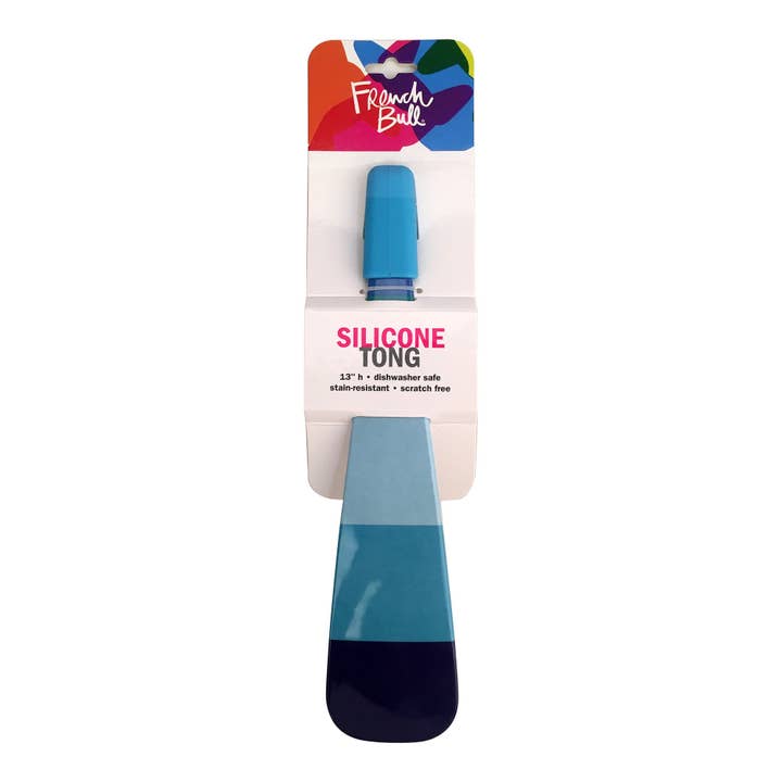 French Bull - Wholesale Kitchen Tong - Blue Ocean Stripe Tongs