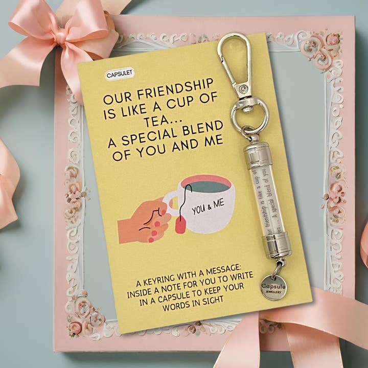 OUR FRIENDSHIP IS LIKE A CUP OF TEA... A SPECIAL BLEND OF Y for wholesale by Capsulet