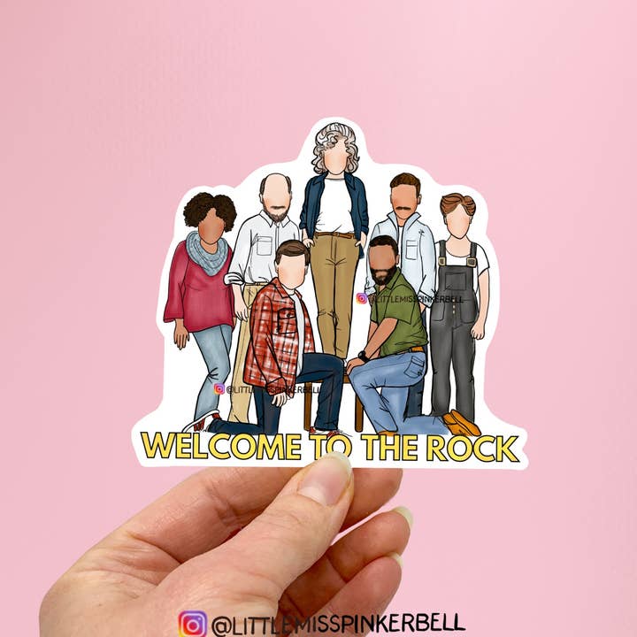 Welcome to The Rock Vinyl Sticker- Come From Away for wholesale by Little Miss PinkerBell