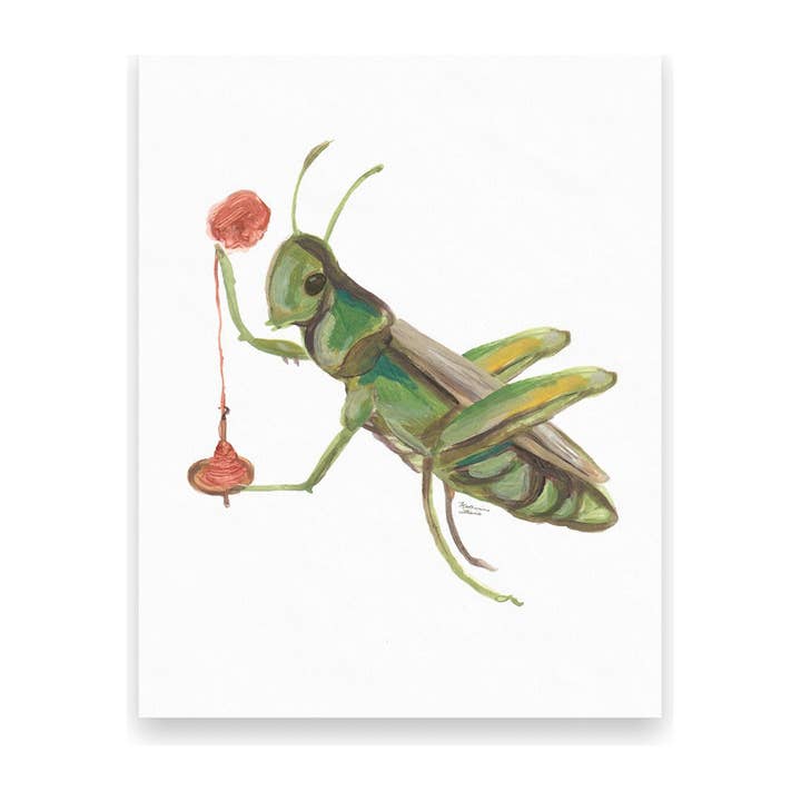 Spinning Grasshopper 10 Cartes Postales pour la vente par Ingrid Press