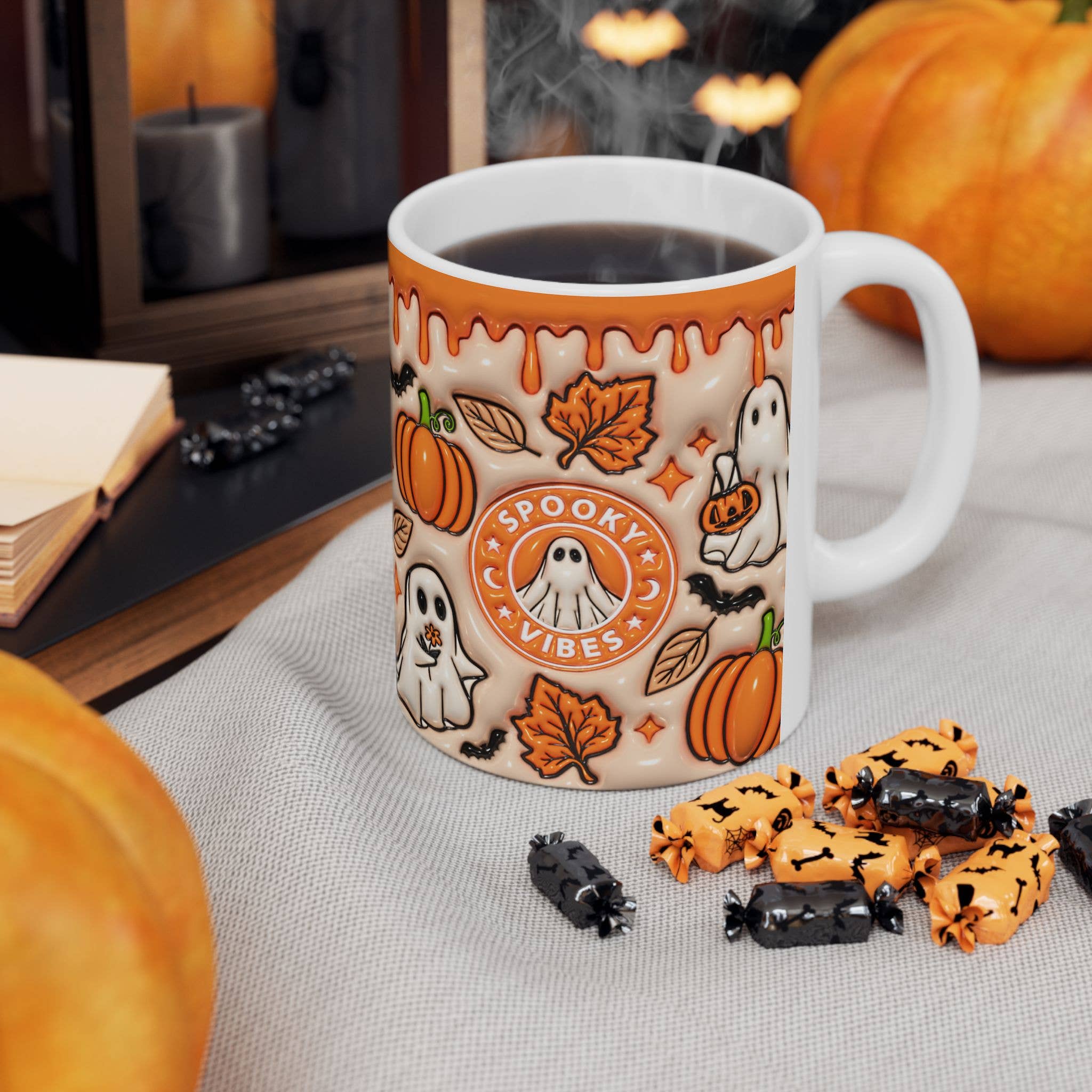 NVC Ecommerce LLC - Vente Tasse à café - Tasse fantôme halloween 3D, tasse à café en forme de fantôme2
